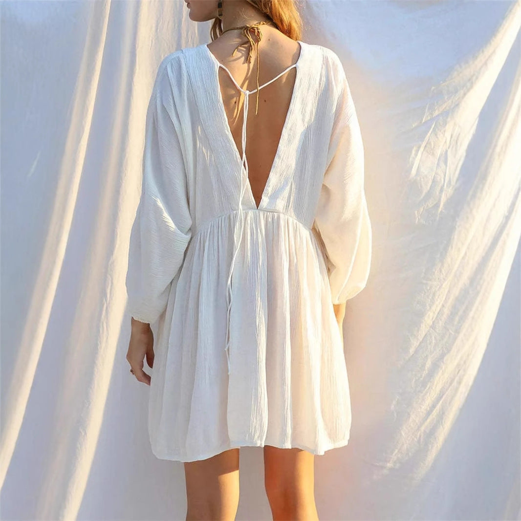 Femme Robe mini – fluidité estivale et élégance décontractée