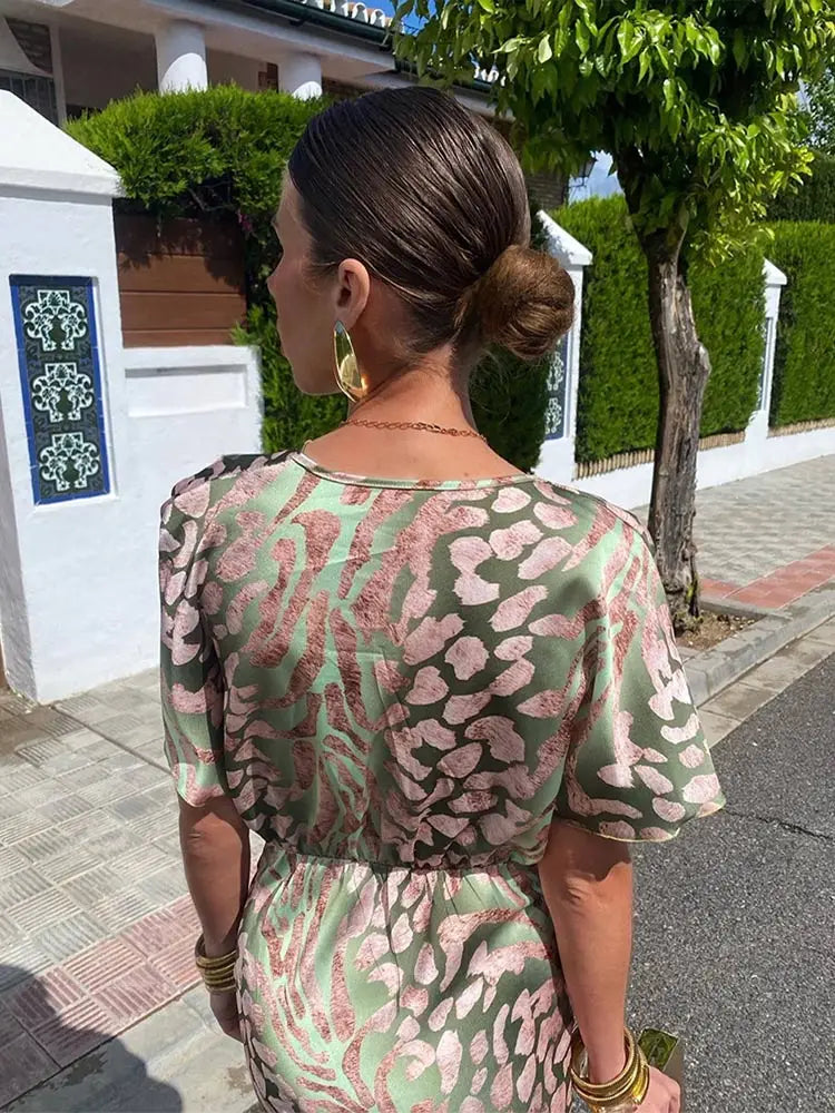Robe Femme Longue Élégante Décolleté V
