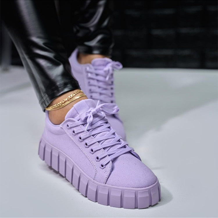 Femme Chaussures de sport – semelle de plateau et confort orthopédique